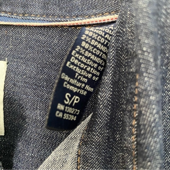 Wrangler Denim Vintage Indigo Pearl Snap Shirt Western Top  Size SP - Picture 4 of 4